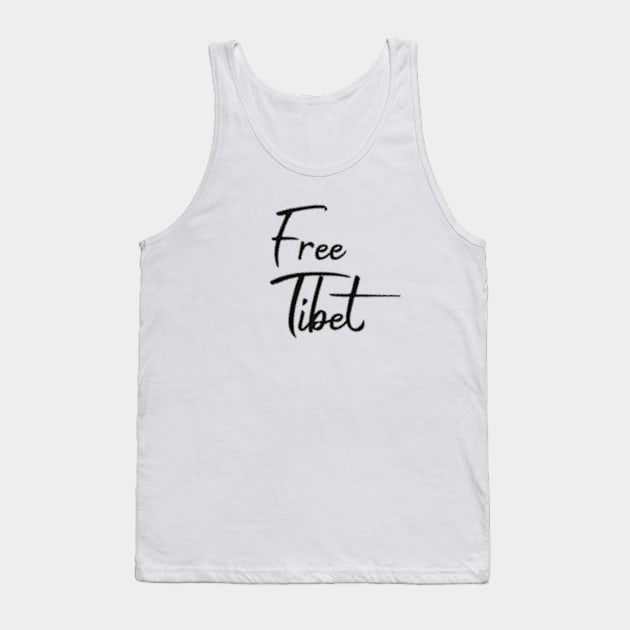 Free Tibet Tank Top by FlyingWhale369